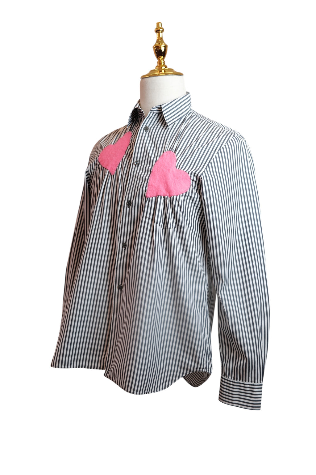 Comme des Garçons SHIRT 2002 Autumn/Winter Pink Heart Stripe Shirt