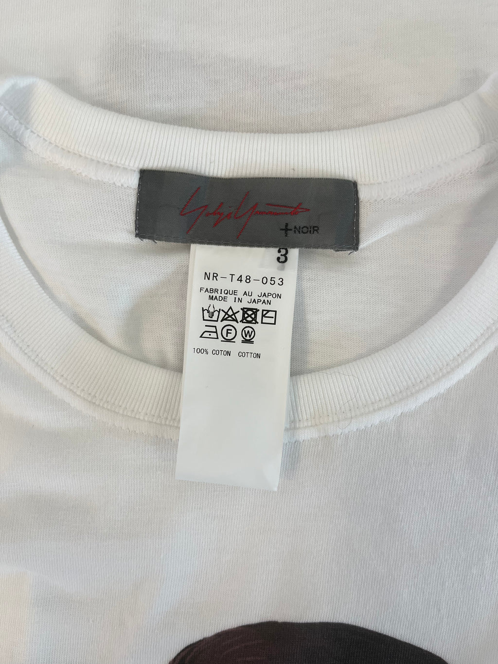 Yohji Yamamoto +NOIR × Yusuke Saitoh 2020 Autumn/Winter Graphic T-Shirt