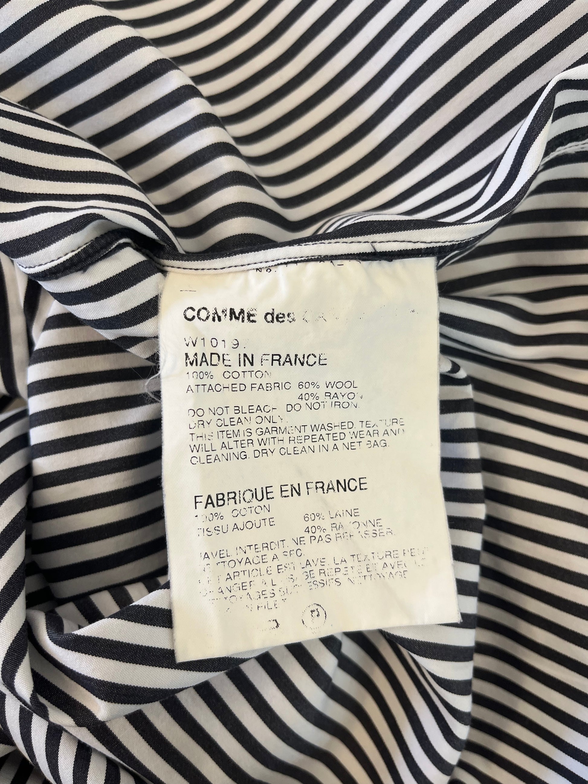 Comme des Garçons SHIRT 2002 Autumn/Winter Pink Heart Stripe Shirt