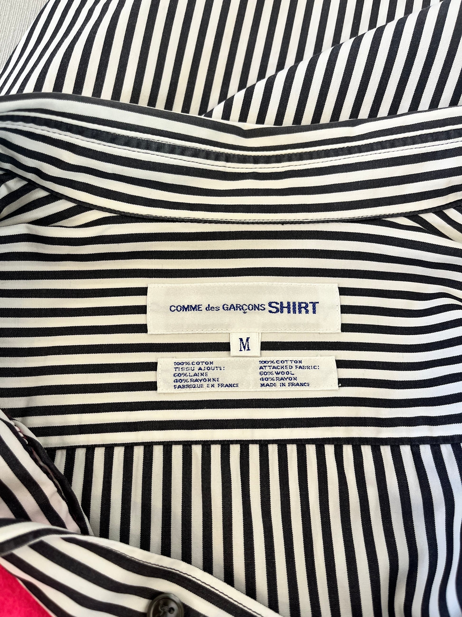 Comme des Garçons SHIRT 2002 Autumn/Winter Pink Heart Stripe Shirt