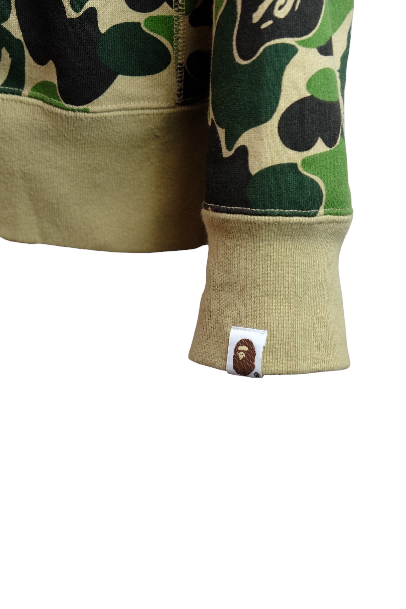 A BATHING APE CAMO SEPARATE SHARK FULL ZIP HOODIE L