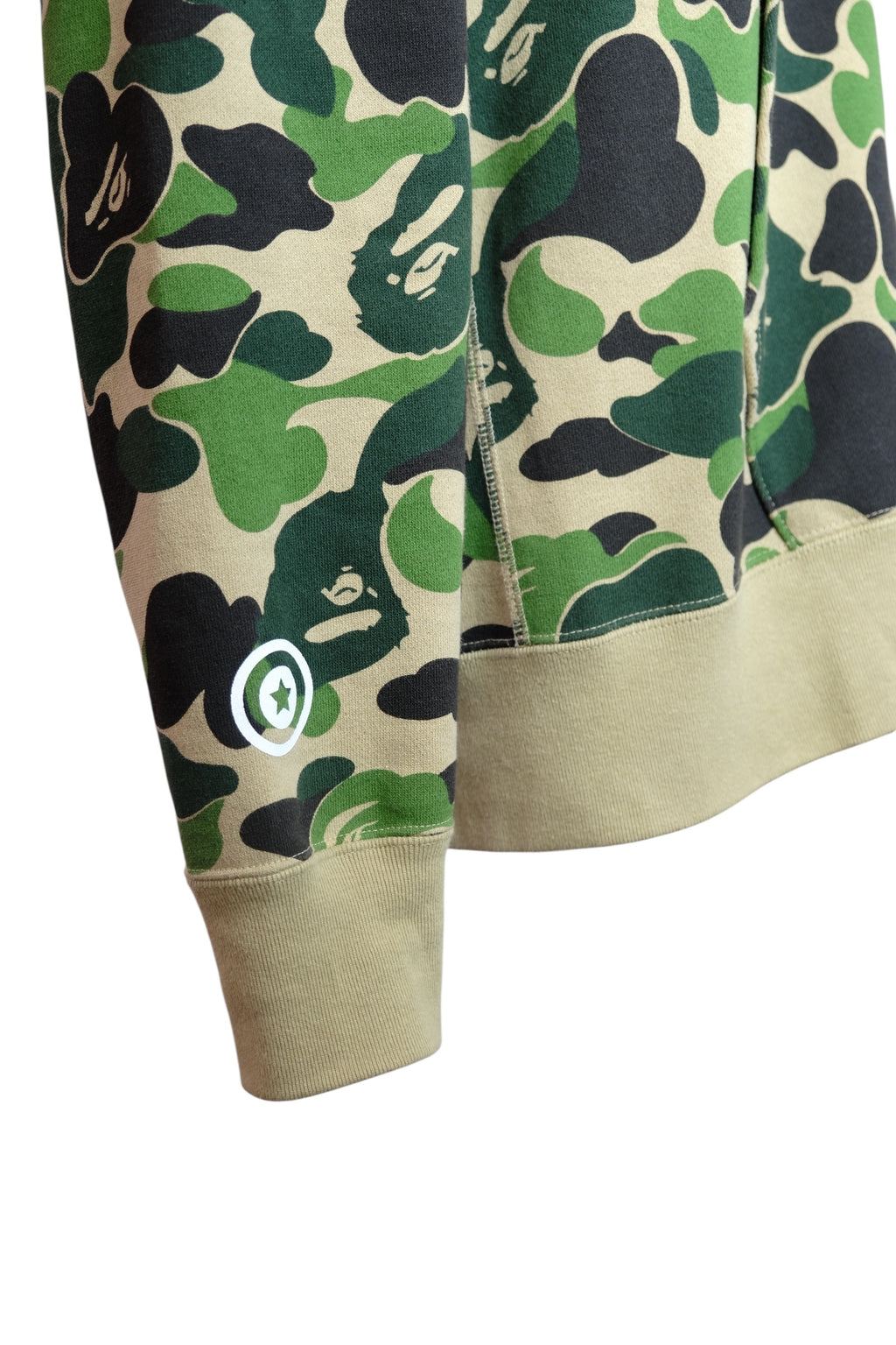 A BATHING APE CAMO SEPARATE SHARK FULL ZIP HOODIE L