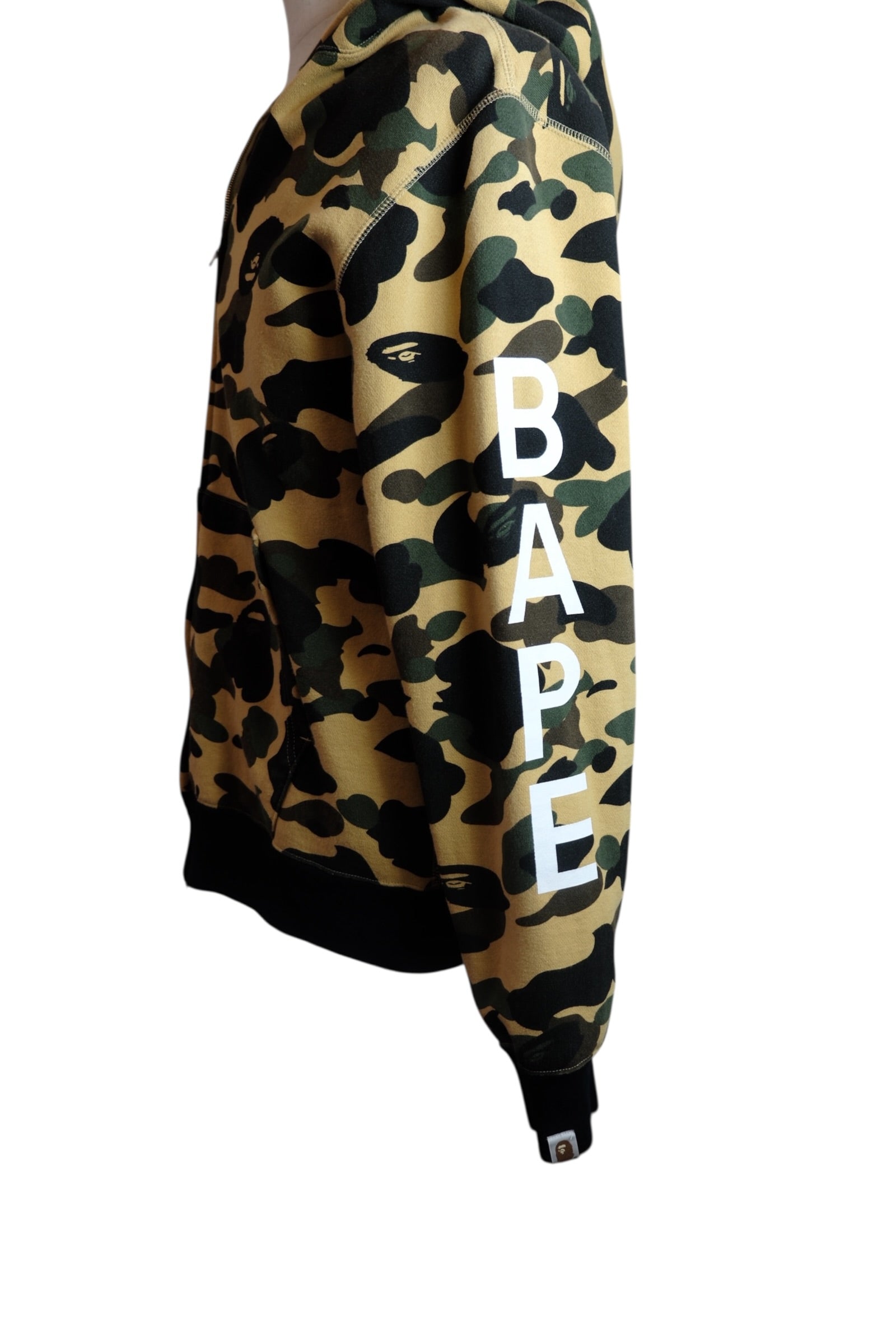 A BATHING APE 1st Camo Half Bape Full Zip Hoodie L