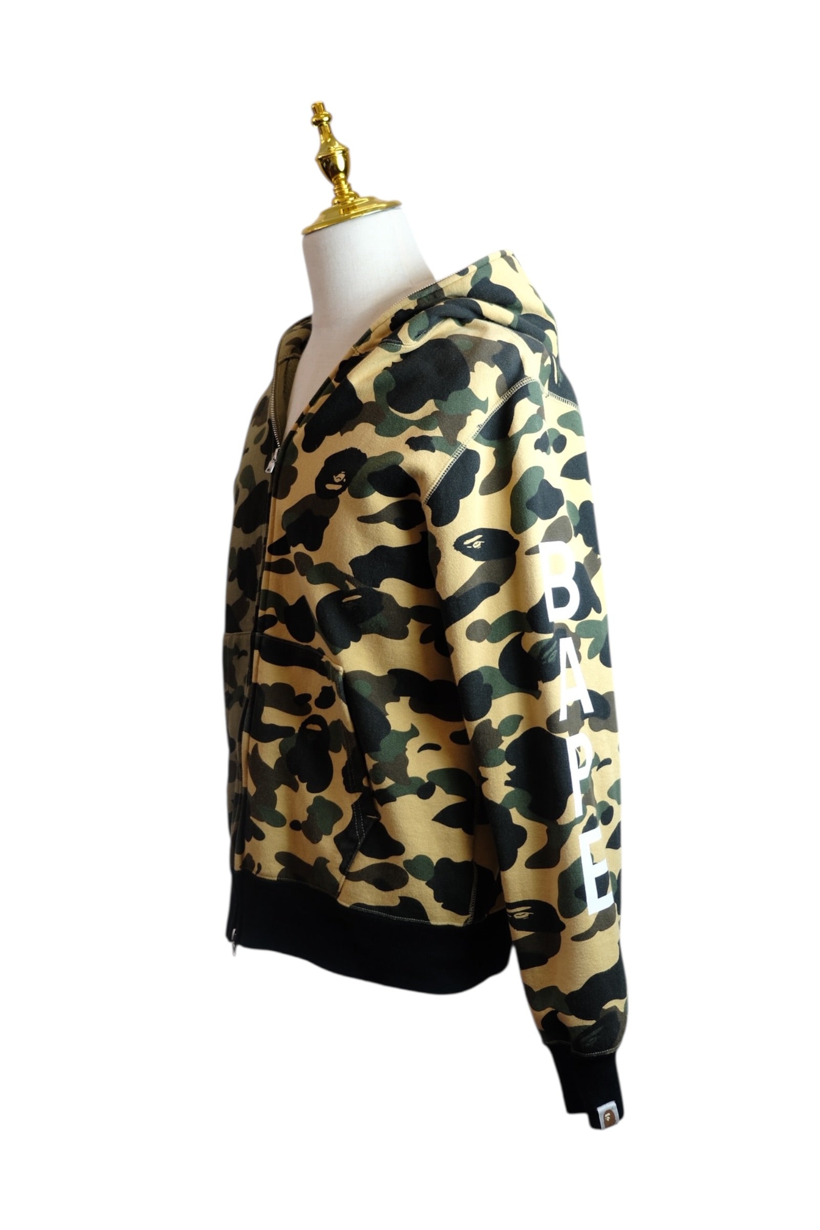 A BATHING APE 1st Camo Half Bape Full Zip Hoodie L