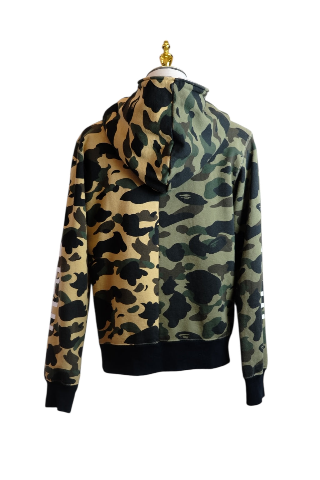 A BATHING APE 1st Camo Half Bape Full Zip Hoodie L