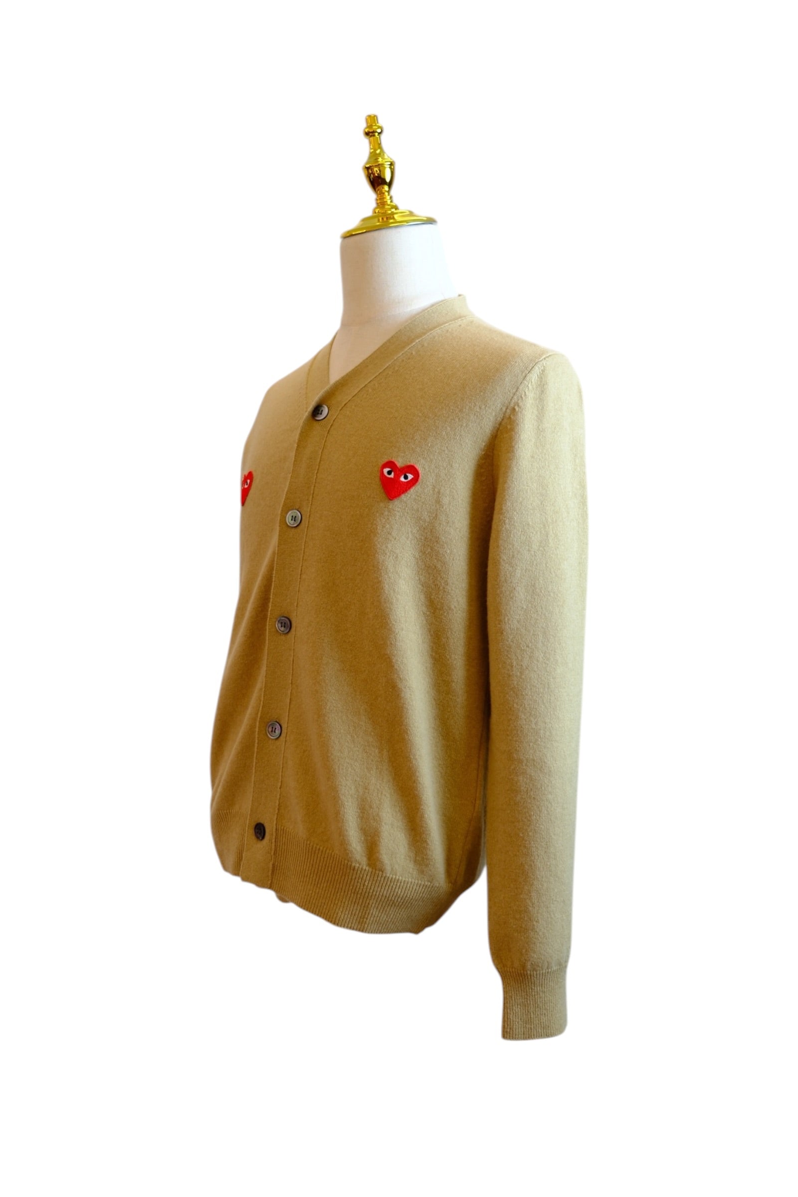 Play COMME des GARCONS Cardigan Caramel M