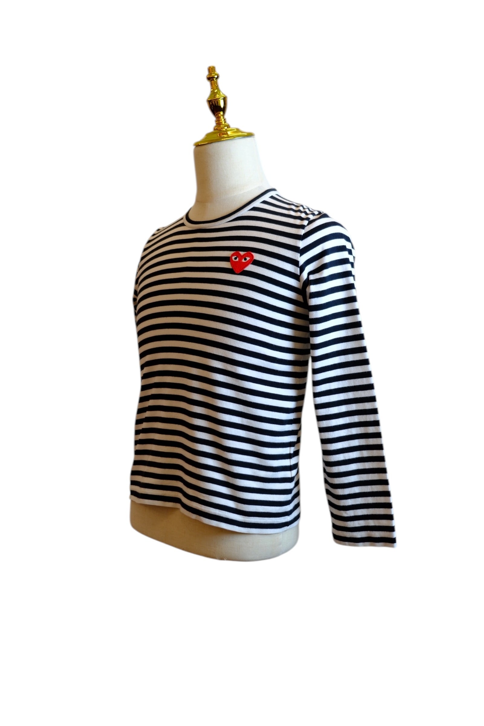 PLAY COMME des GARCONS Striped Long Sleeve T-shirt - Size L
