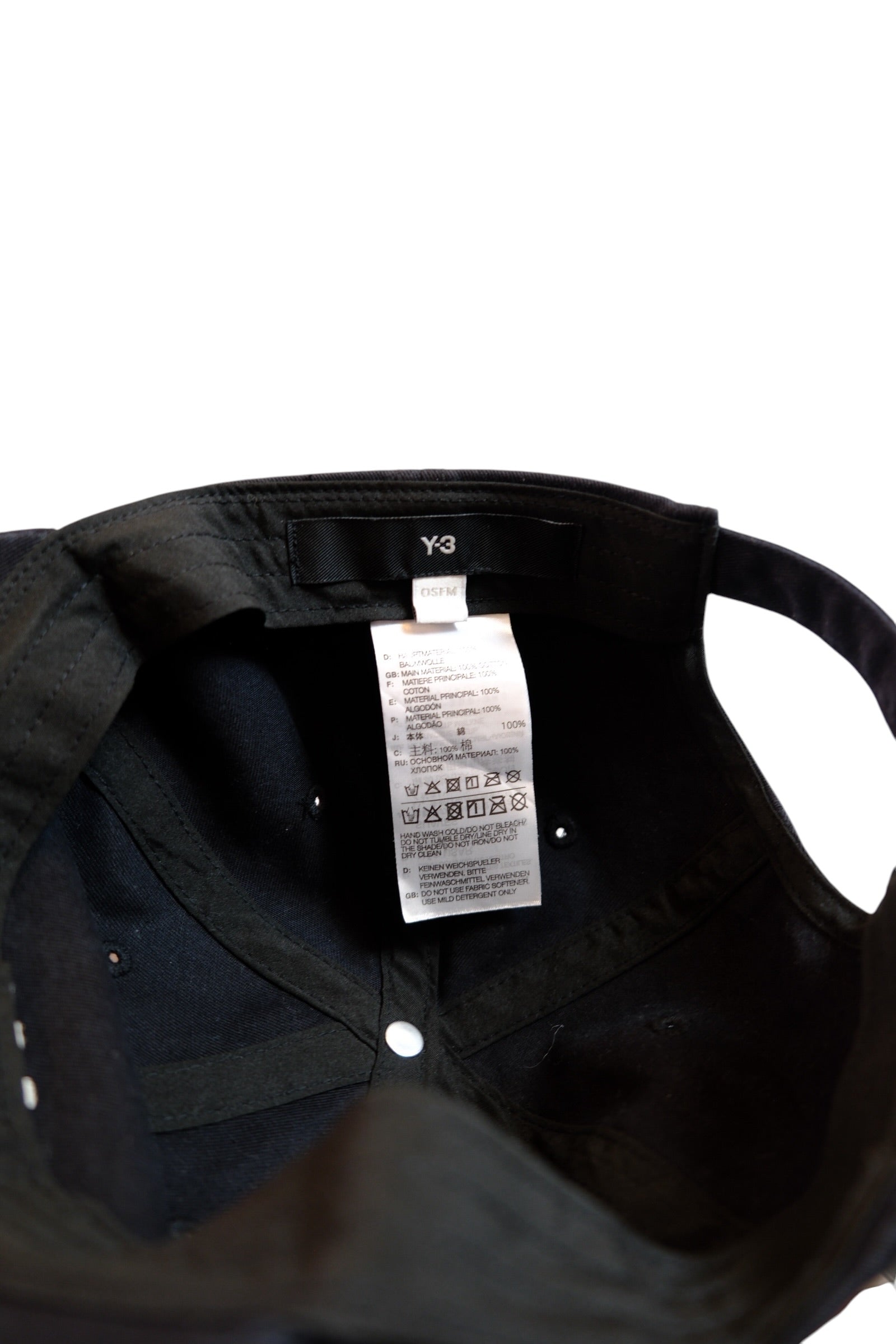 Y-3 Adidas Yohji Yamamoto Cap