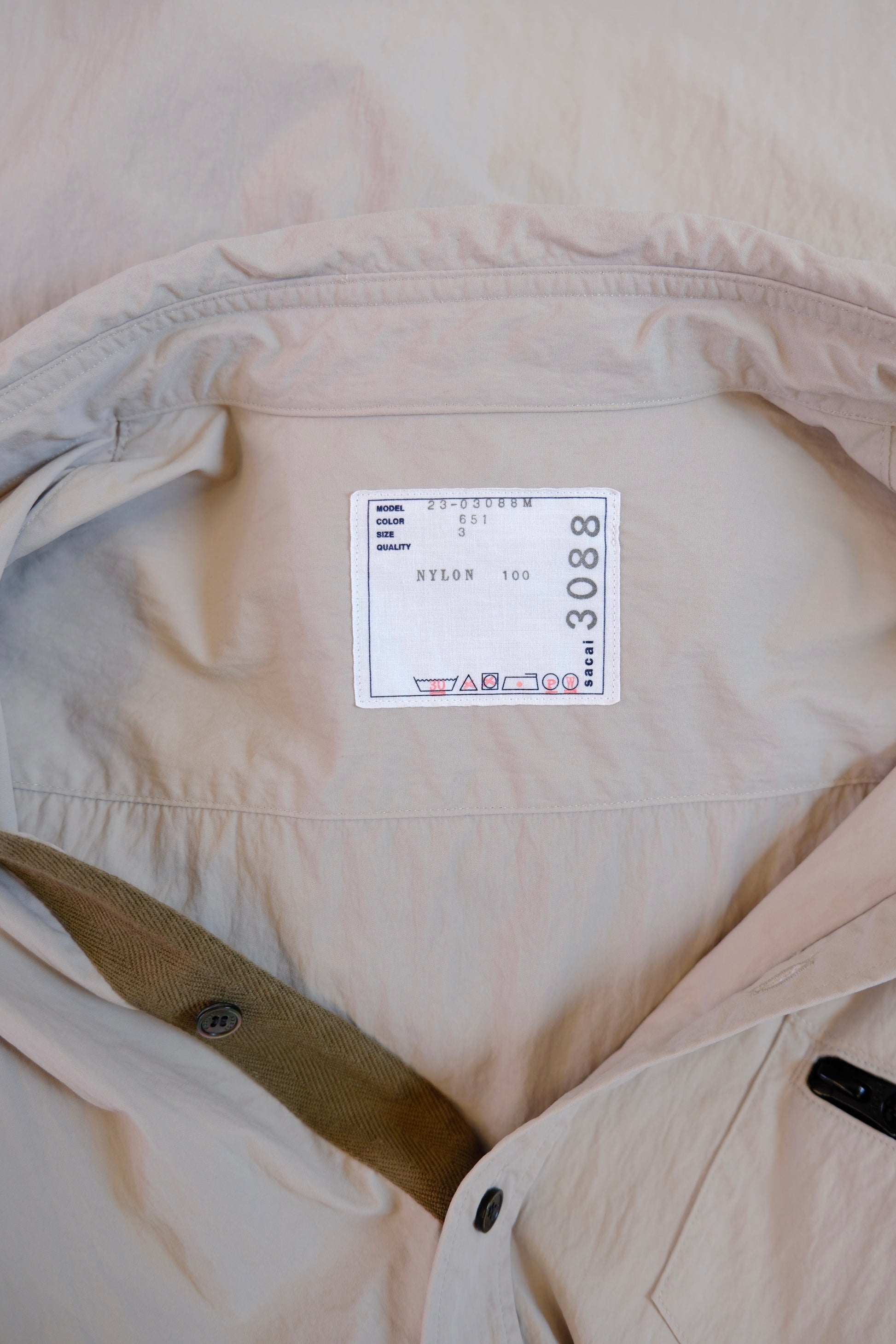 Sacai Shirt Beige Shirt 3(Like L)