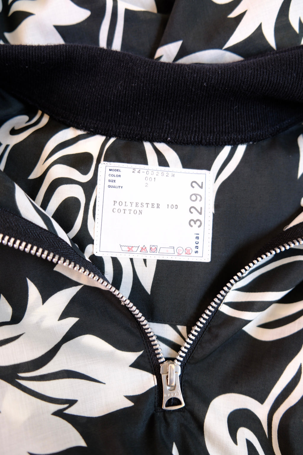 Sacai Floral Print Pullover Shirt SS24