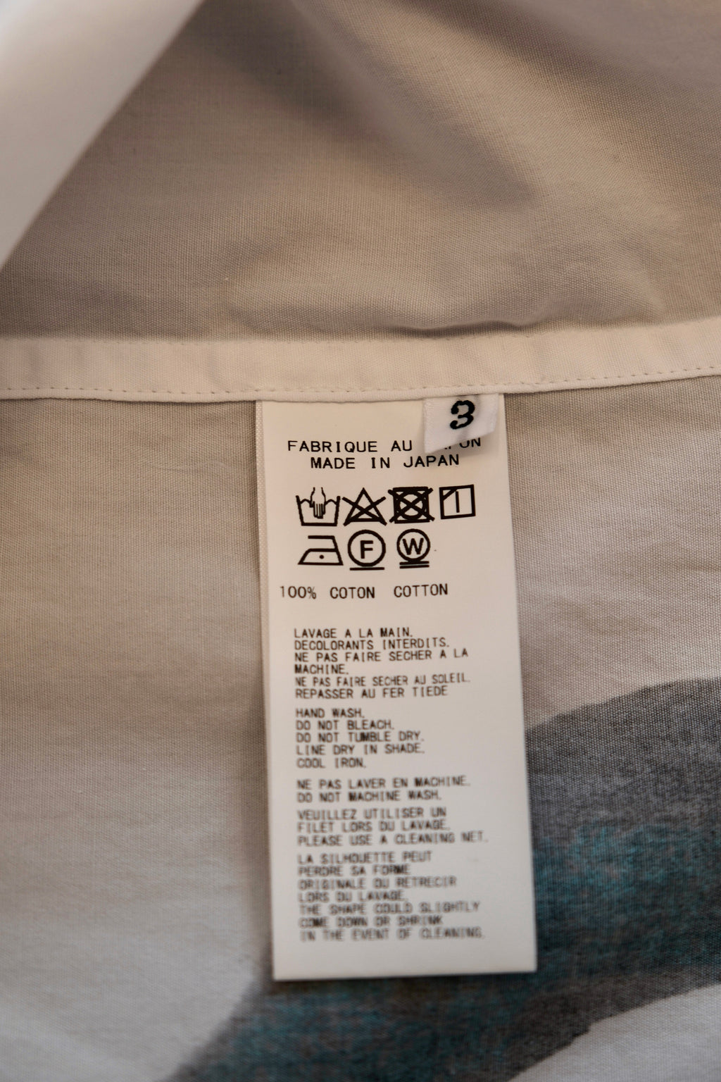 BLACK Scandal Yohji Yamamoto Calligraphy Print Shirt