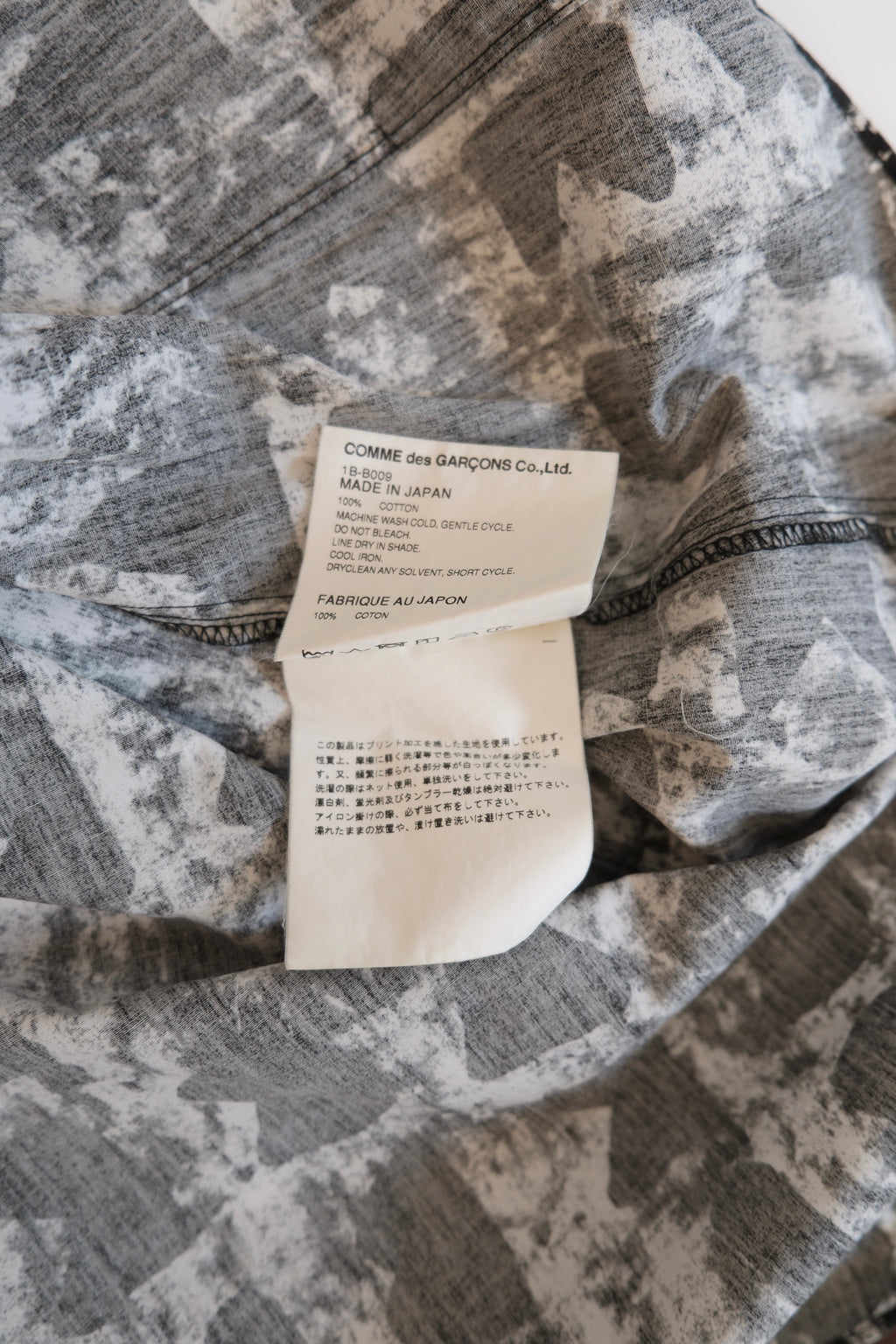 Black COMME des Garçon Long-Sleeve Shirt