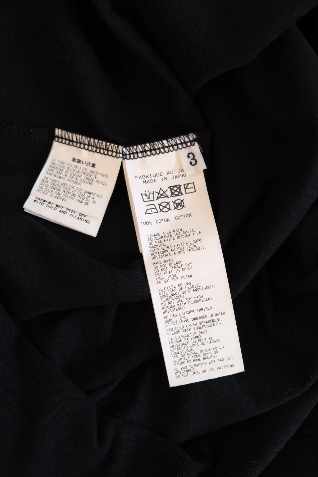 Yohji Yamamoto POUR HOMME  long-sleeved T-shirt - Size L/XL