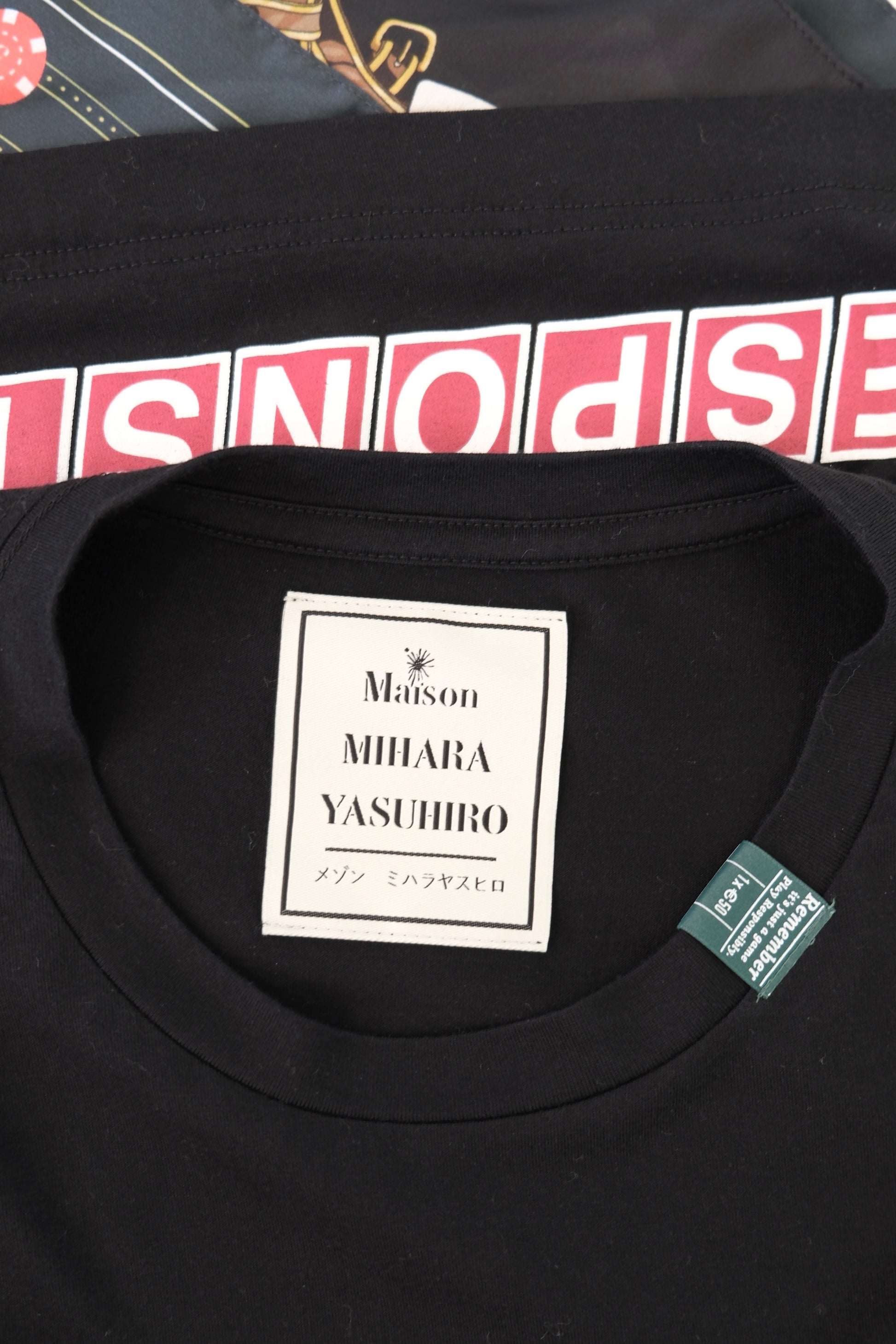 Maison Mihara Yashuhiro Casino T-shirt L Black