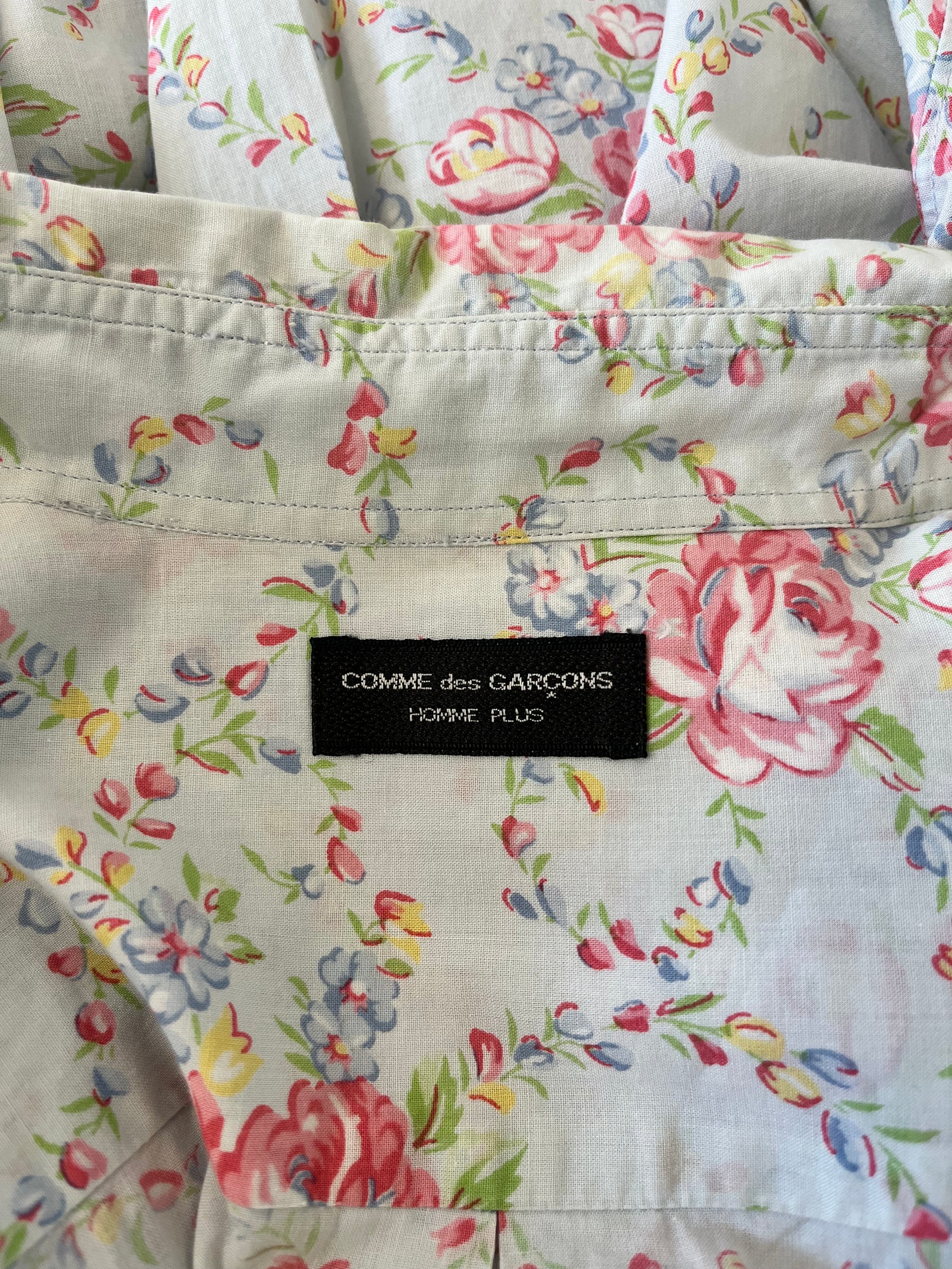 Comme des Garçons Homme Plus 1990 Spring/Summer Floral Print Shirt