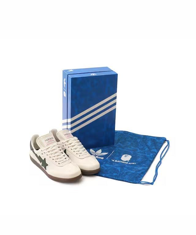 Adidas SAMBA BAPE OWHITE/SHAGRN/GUM4 Size: 26.5cm. Color: White