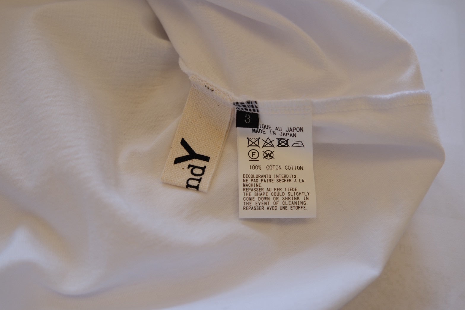 Y's by Yohji Yamamoto Layered Shoulder T-Shirt