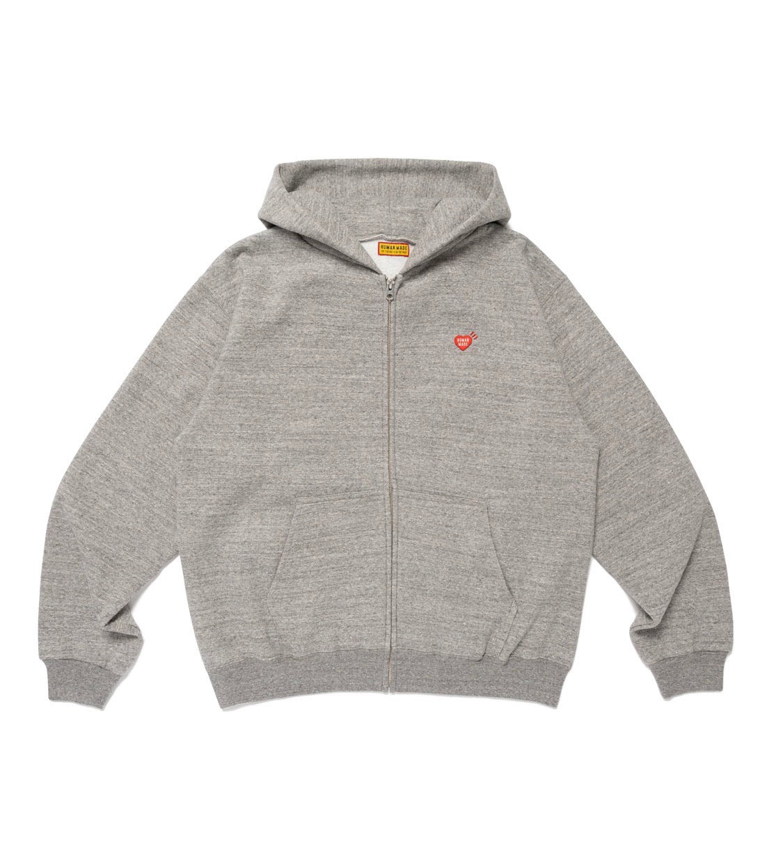 HUMAN MADE CLASSIC ZIP-UP SWEAT HOODIE Grey XL