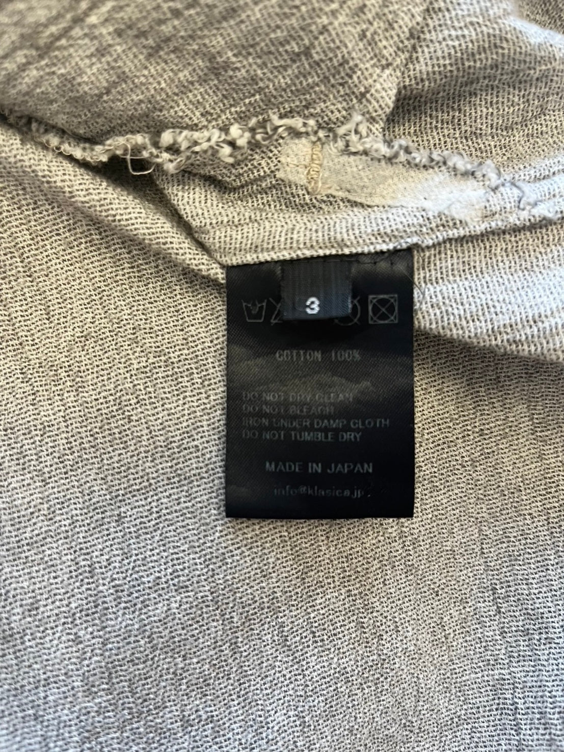 KLASICA Long Shirt in 100% Textured Cotton