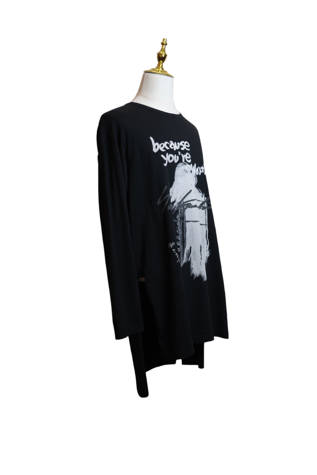 Yohji Yamamoto POUR HOMME  long-sleeved T-shirt - Size L/XL