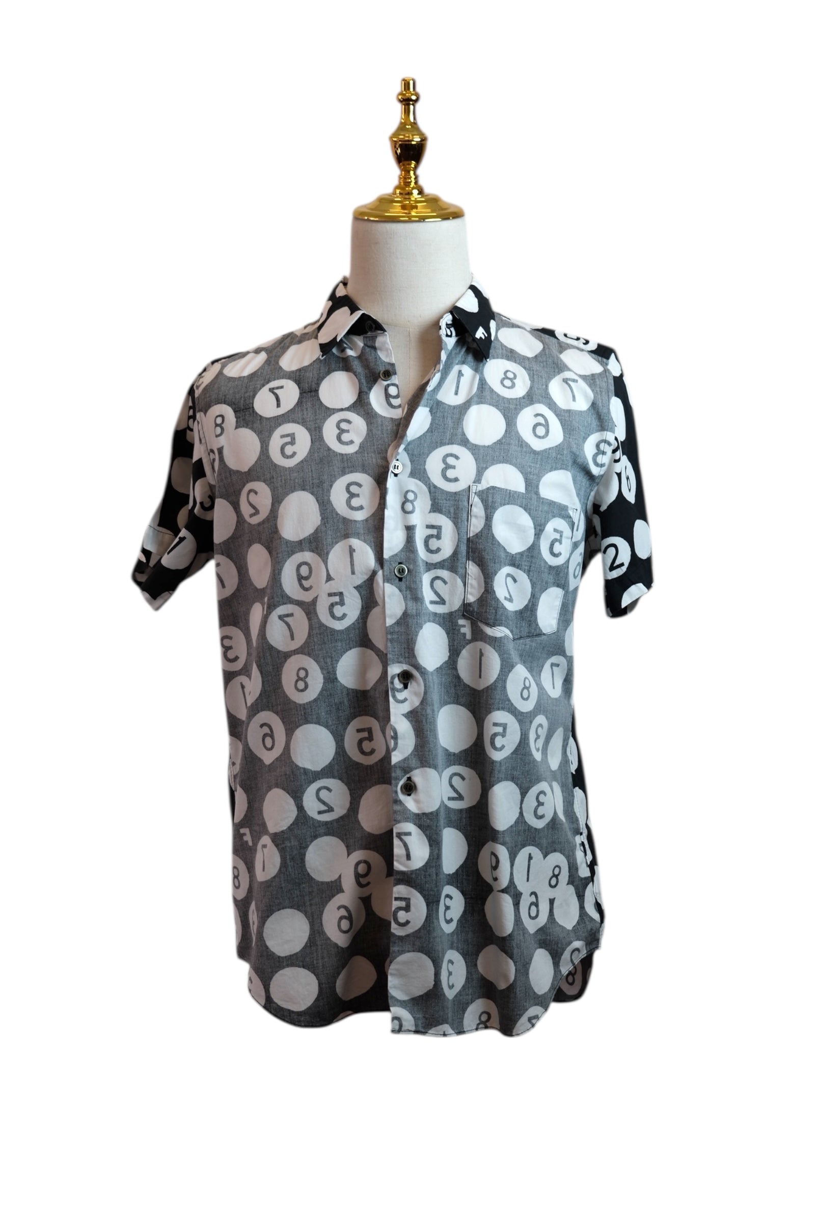 Black COMME des GARÇONS short-sleeve shirt L size  - Spring/Summer 2018 Collection