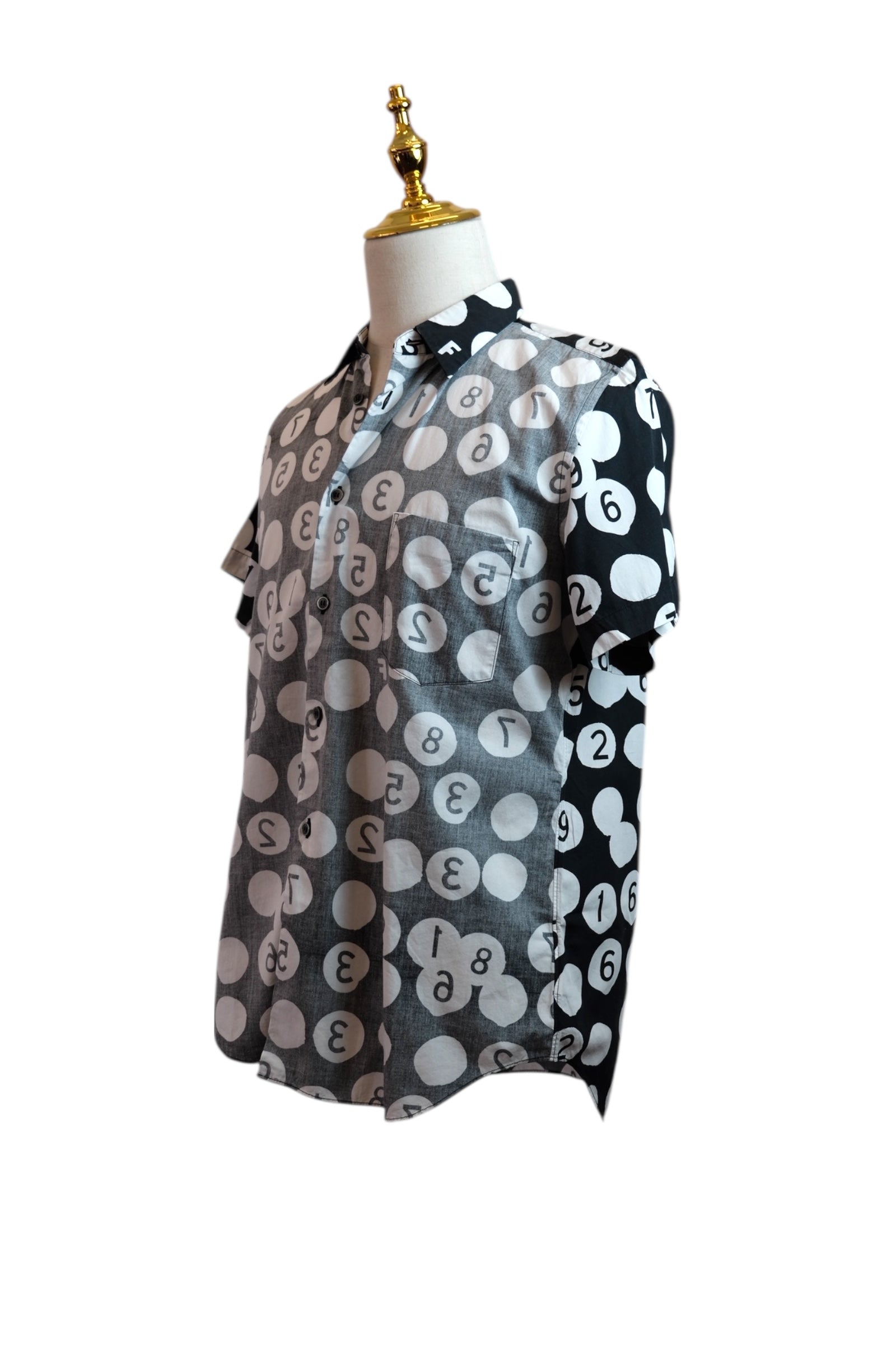 Black COMME des GARÇONS short-sleeve shirt L size  - Spring/Summer 2018 Collection