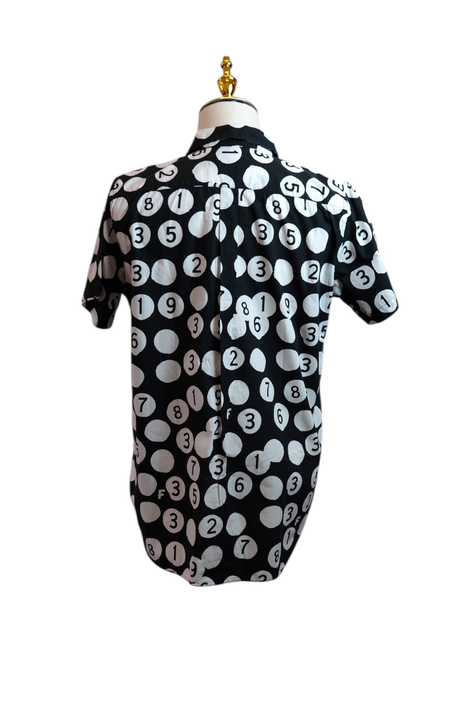 Black COMME des GARÇONS short-sleeve shirt L size  - Spring/Summer 2018 Collection