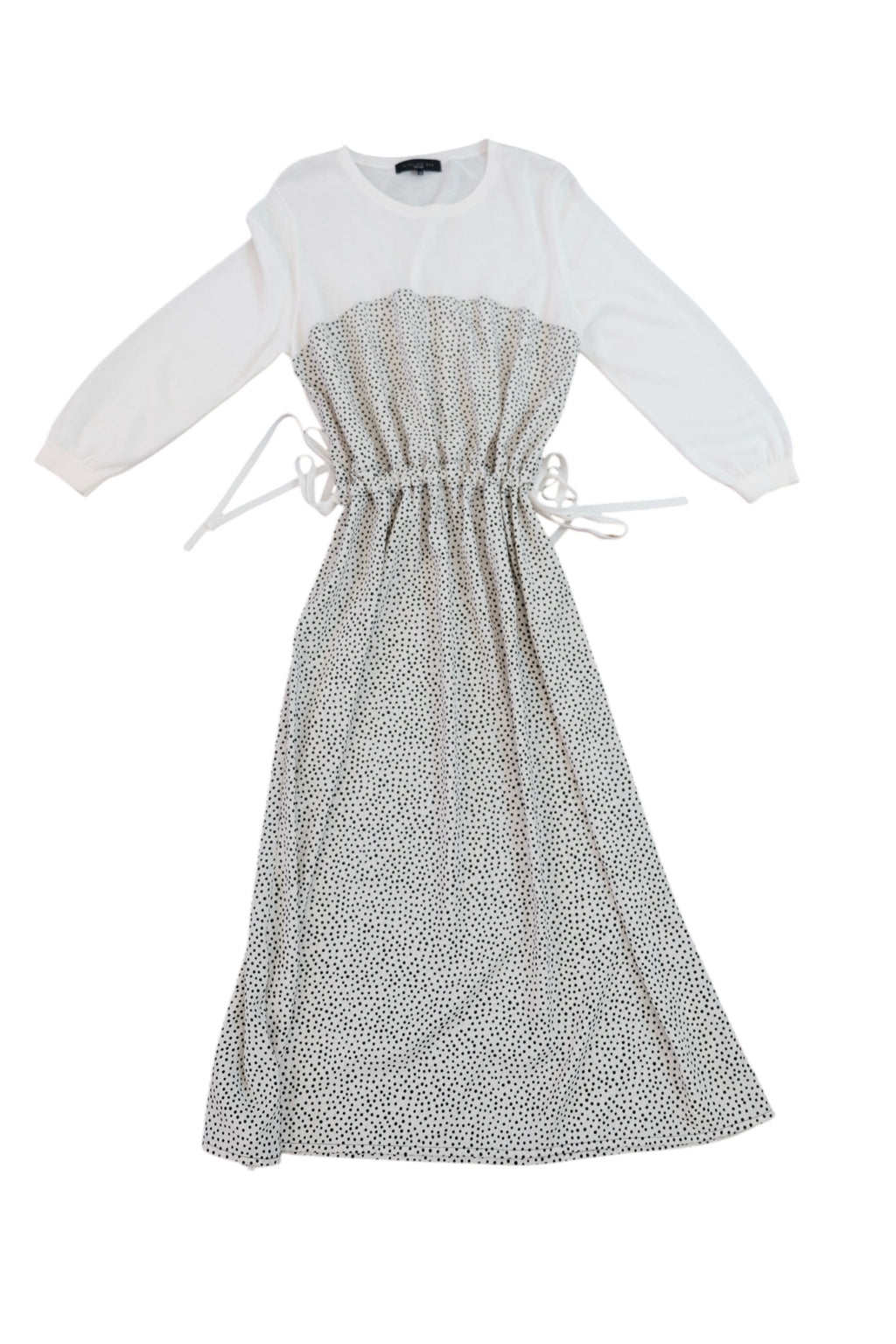 Atelier six Dress white and back dots Size : 38