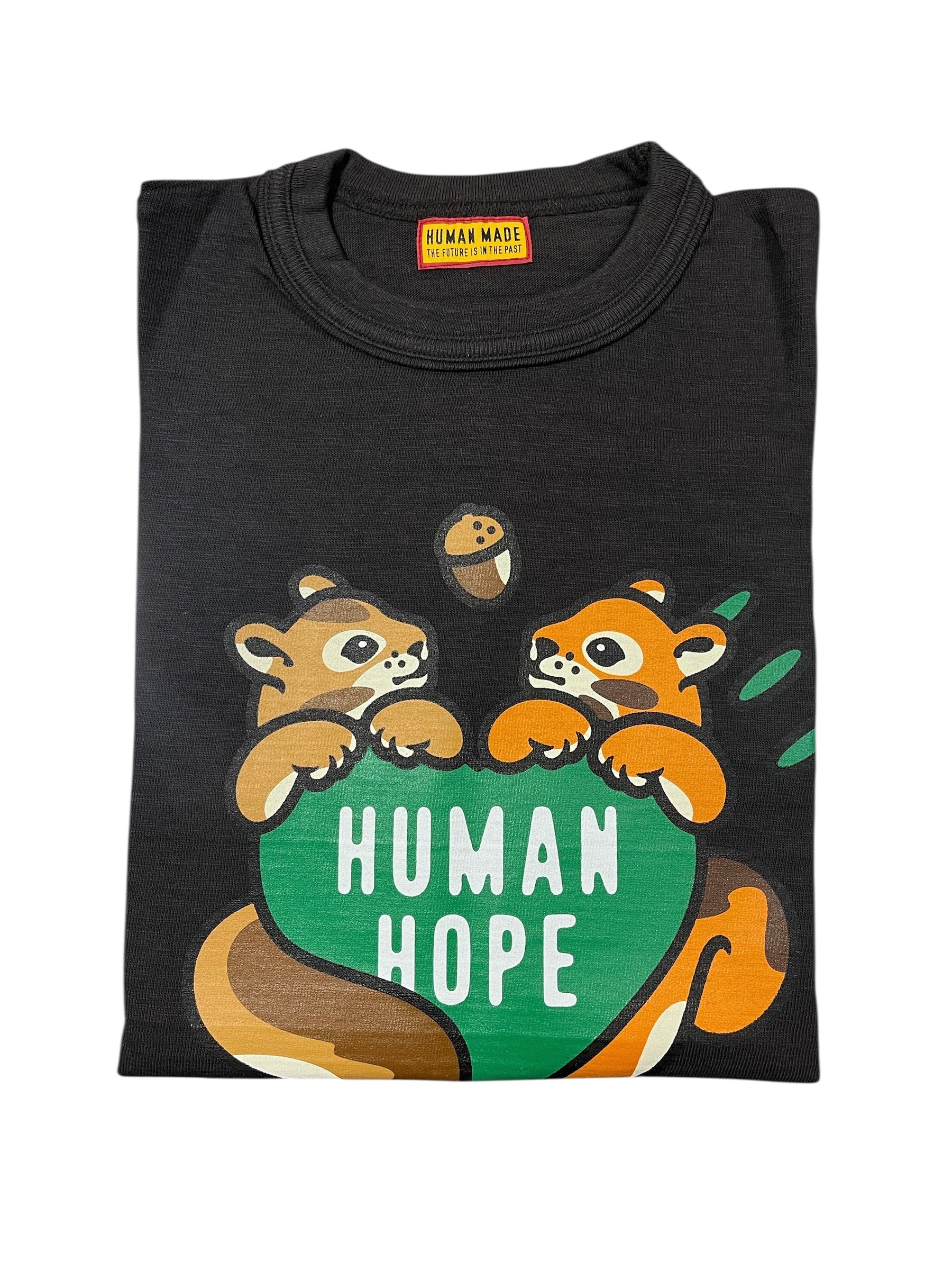 HUMAN HOPE GRAPHIC T-SHIRT BLACK M size