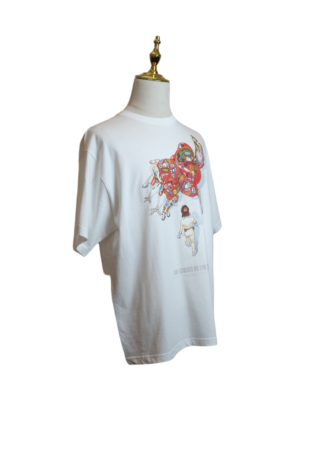 Ghost in the shell T-shirt White        XL