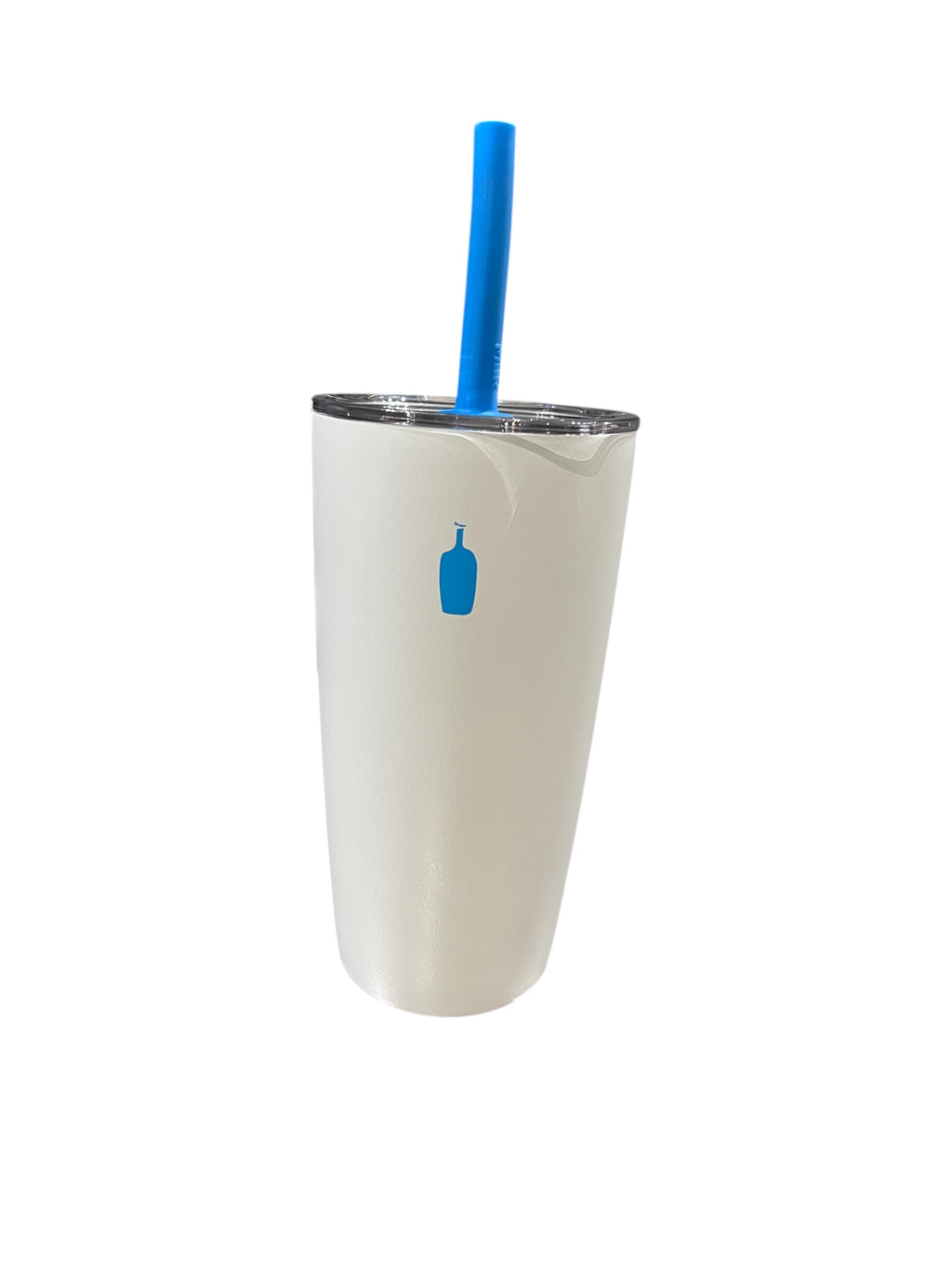 Human made blue bottle cup