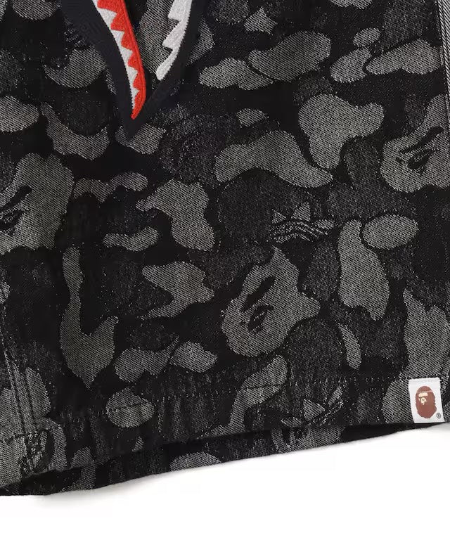 Adidas SHARK DENIM JORTS BAPE Size M