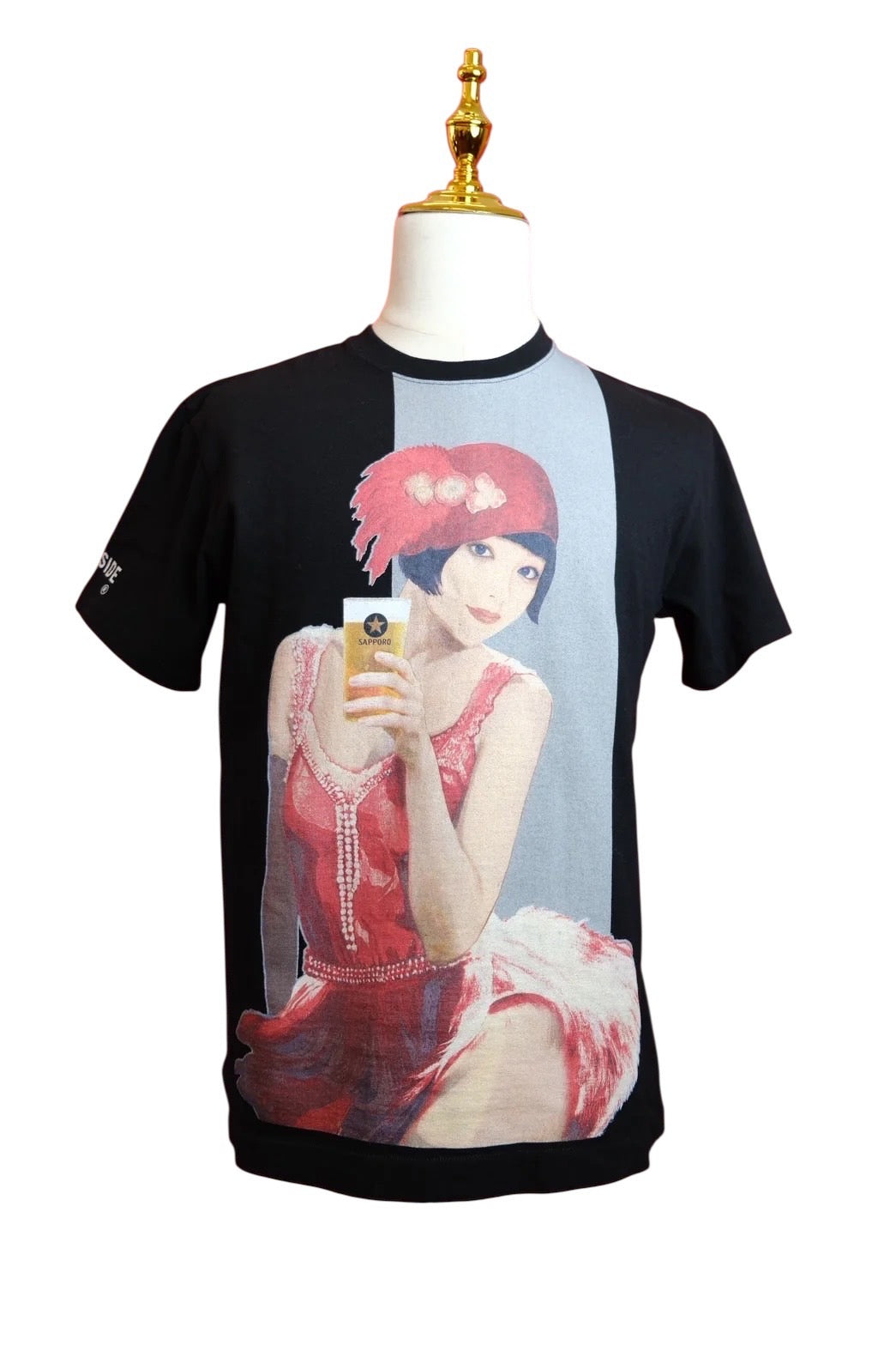 WILDSIDE YOHJI YAMAMOTO × SAPPORO BEER "Red Flapper Girl" Graphic T-Shirt