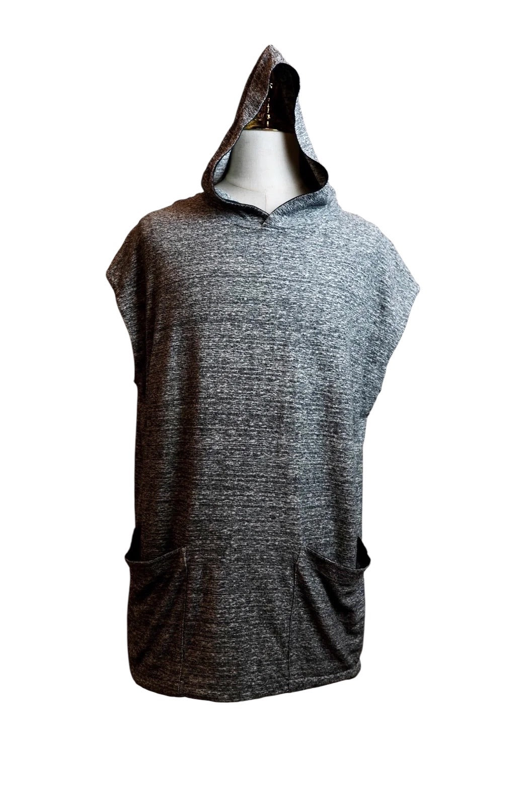 RIPVANWINKLE Textured Sleeveless Hoodie