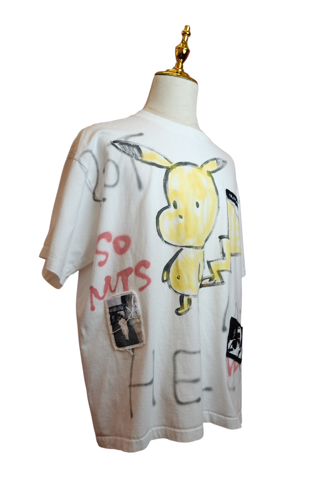 guernika – “Catch Me If You Can / Pikachu” Hand-Painted Art T-Shirt