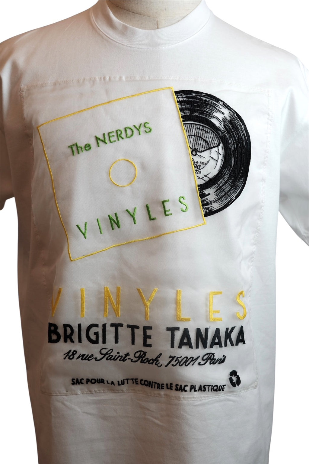 THE NERDYS × Brigitte Tanaka “Vinyl Graphic” T-Shirt