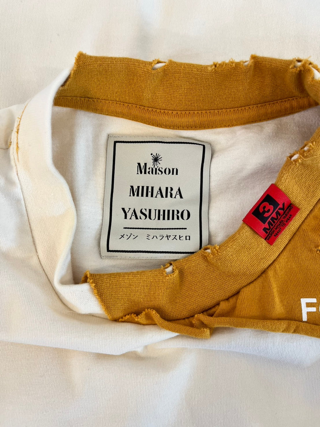 Maison Mihara Yasuhiro 2021 Spring/Summer “Adaptation” Message Patchwork T-Shirt