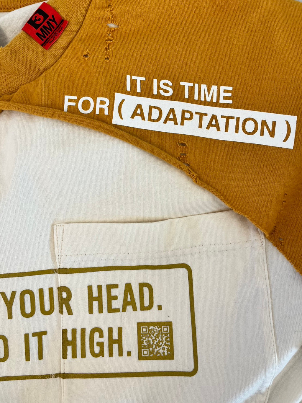 Maison Mihara Yasuhiro 2021 Spring/Summer “Adaptation” Message Patchwork T-Shirt