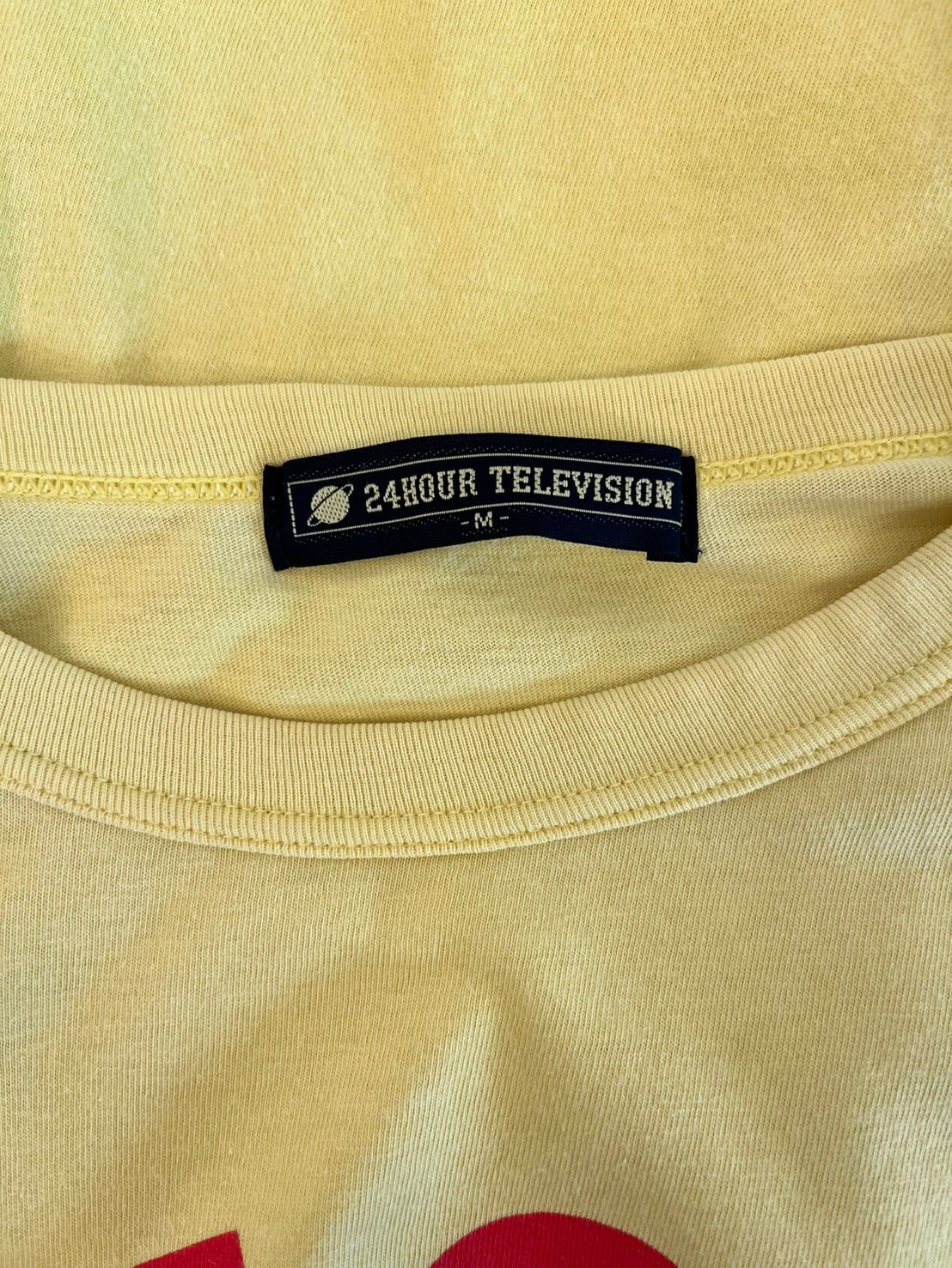 A BATHING APE × 24 Hour Television Yellow T-Shirt