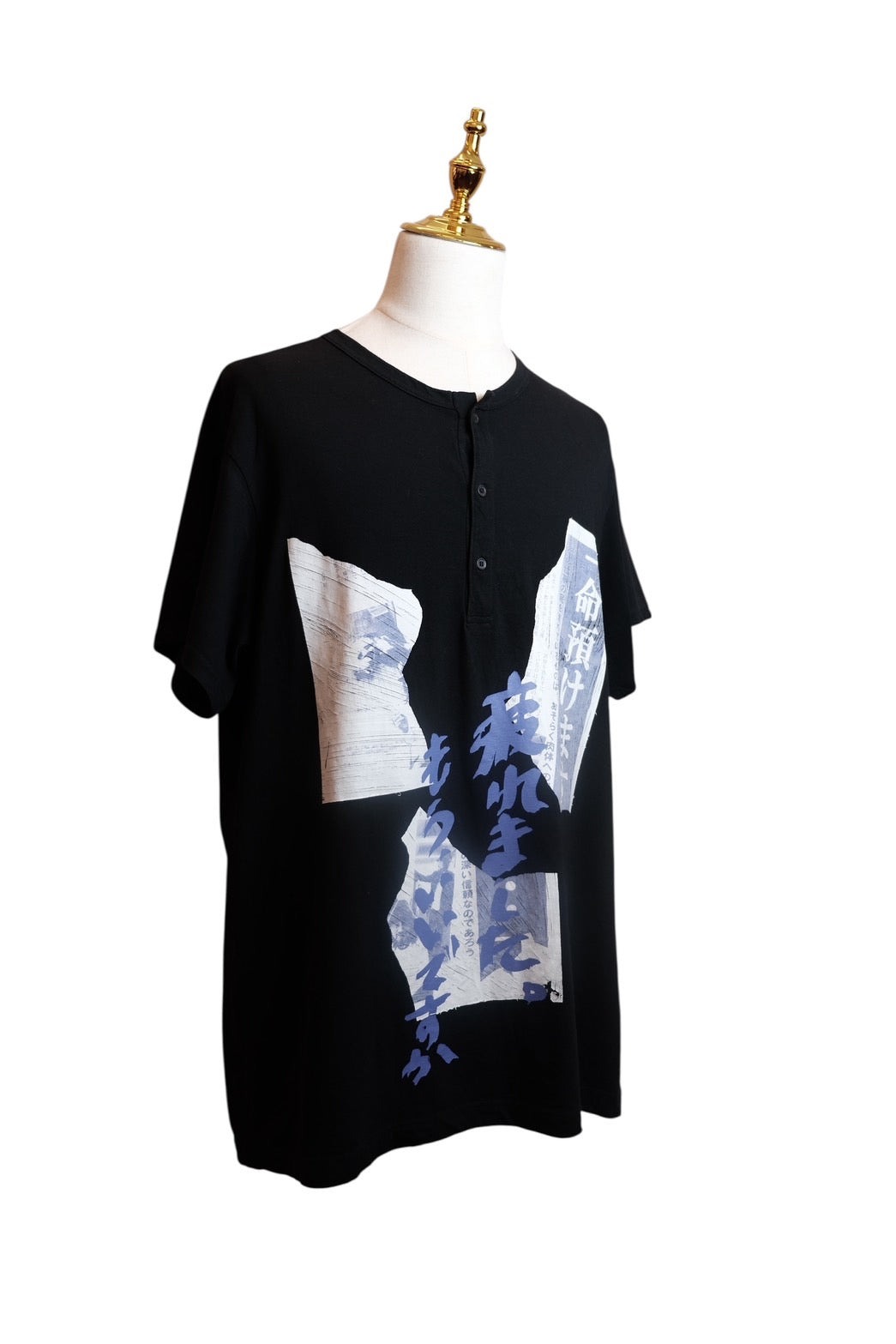 Yohji Yamamoto POUR HOMME 2019 Spring/Summer Graphic Henley T-Shirt