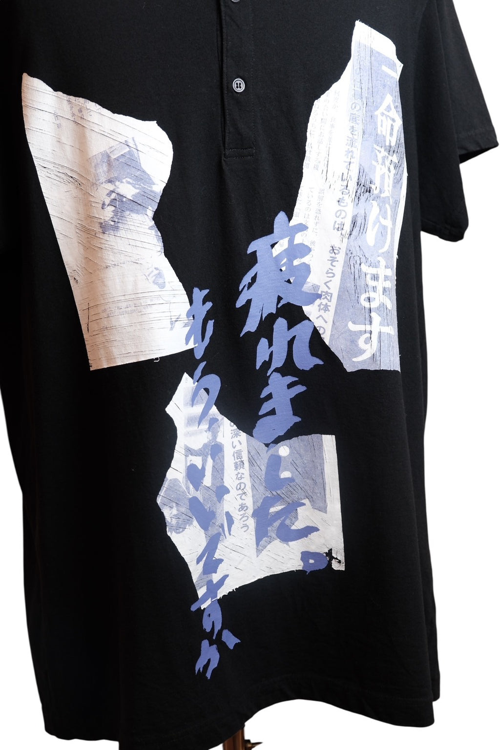 Yohji Yamamoto POUR HOMME 2019 Spring/Summer Graphic Henley T-Shirt