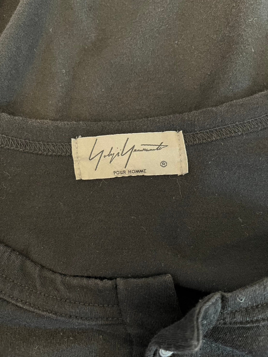 Yohji Yamamoto POUR HOMME 2019 Spring/Summer Graphic Henley T-Shirt