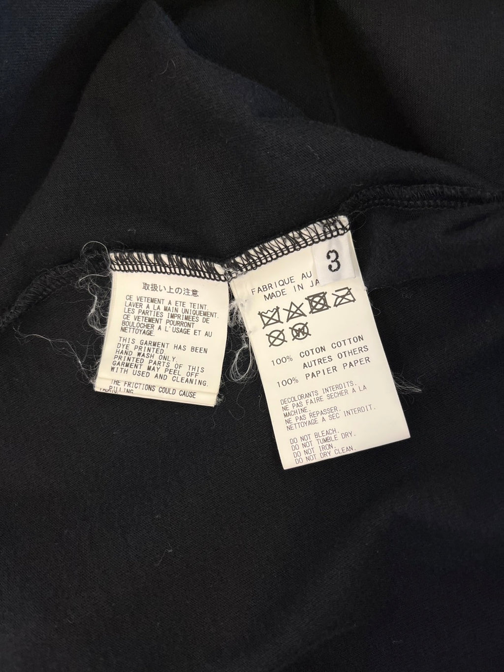 Yohji Yamamoto POUR HOMME 2019 Spring/Summer Graphic Henley T-Shirt