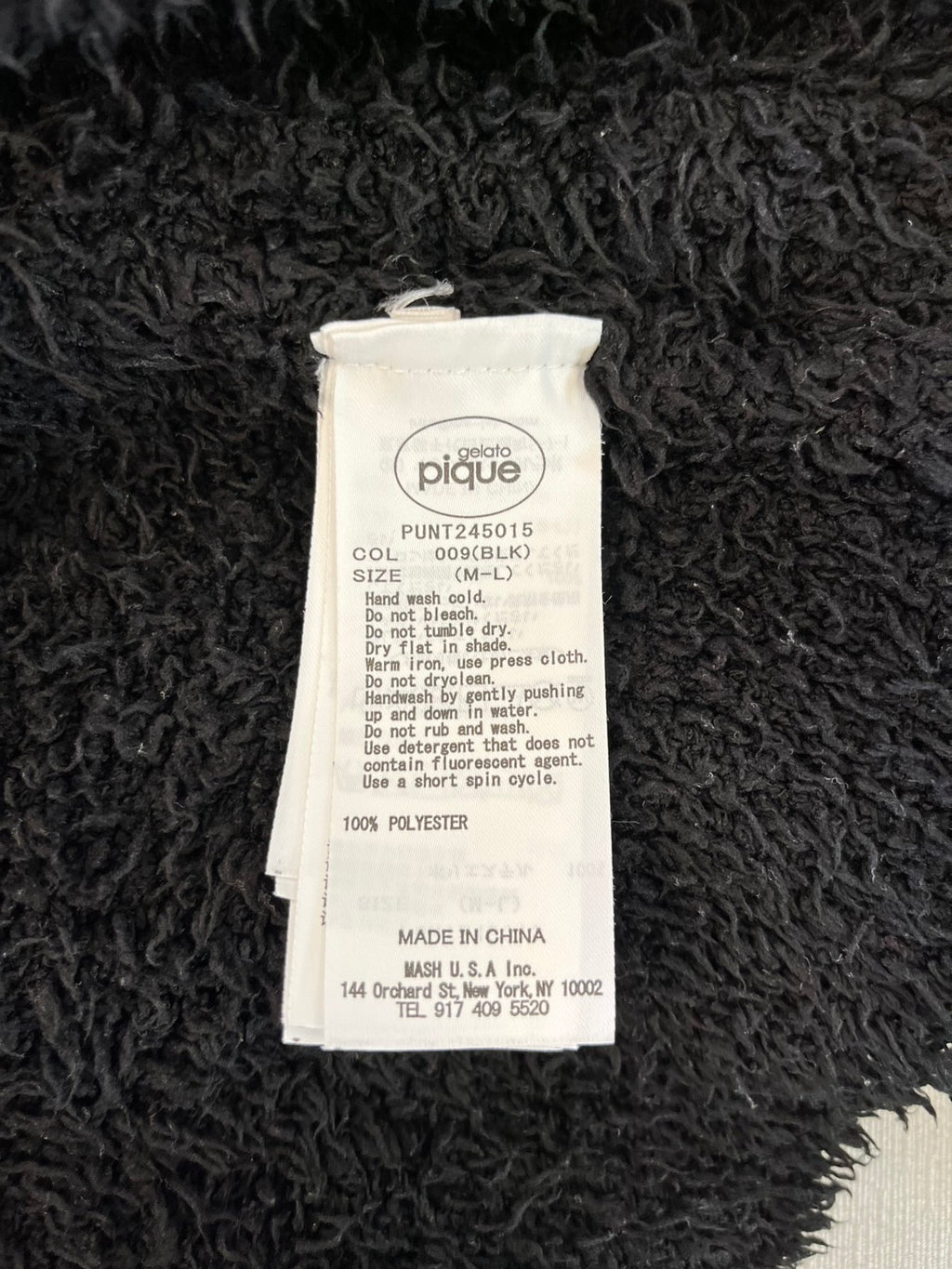 WILDSIDE YOHJI YAMAMOTO × Gelato Pique Teddy Sweater