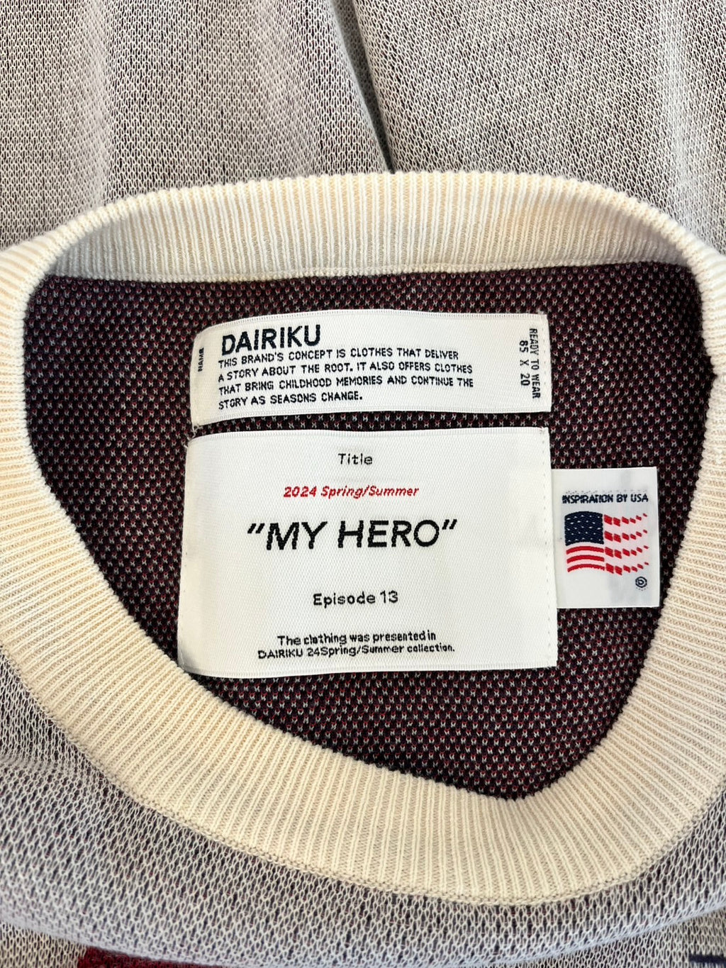 DAIRIKU “MY HERO” 2024 Spring/Summer Swimming Girl Pullover Knit