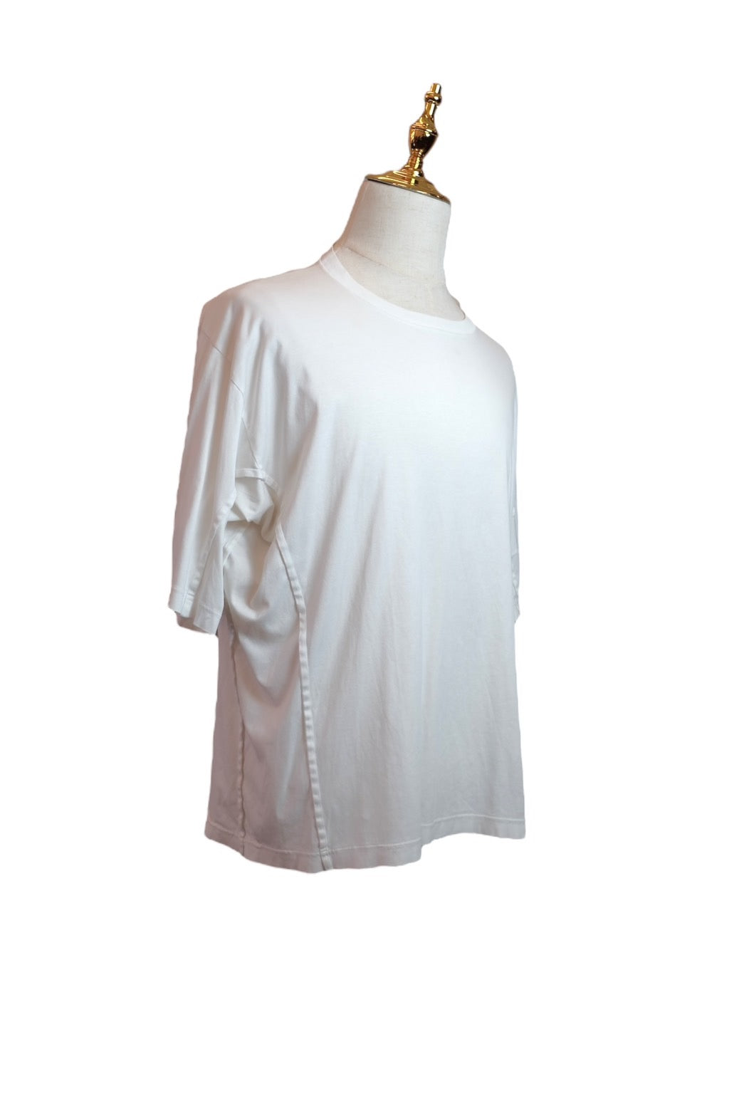 TAAKK Eyelet Detail Oversized White T-Shirt