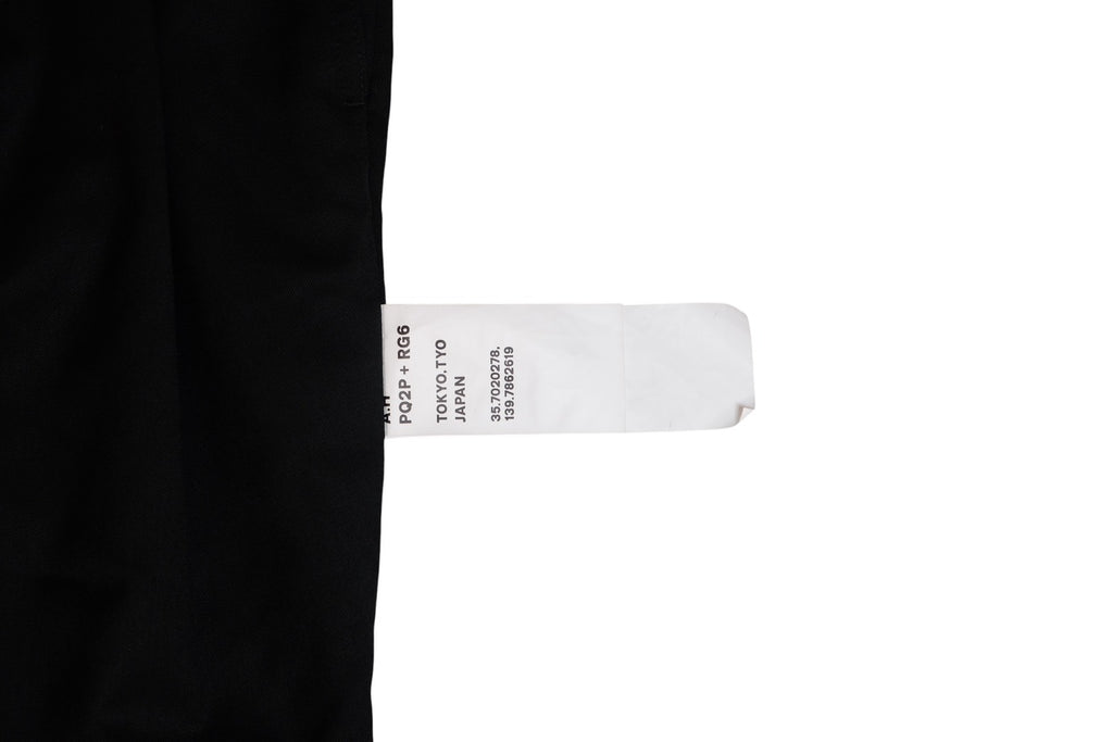 Separate Bath & Toilet Black Pleated Tapered Pants