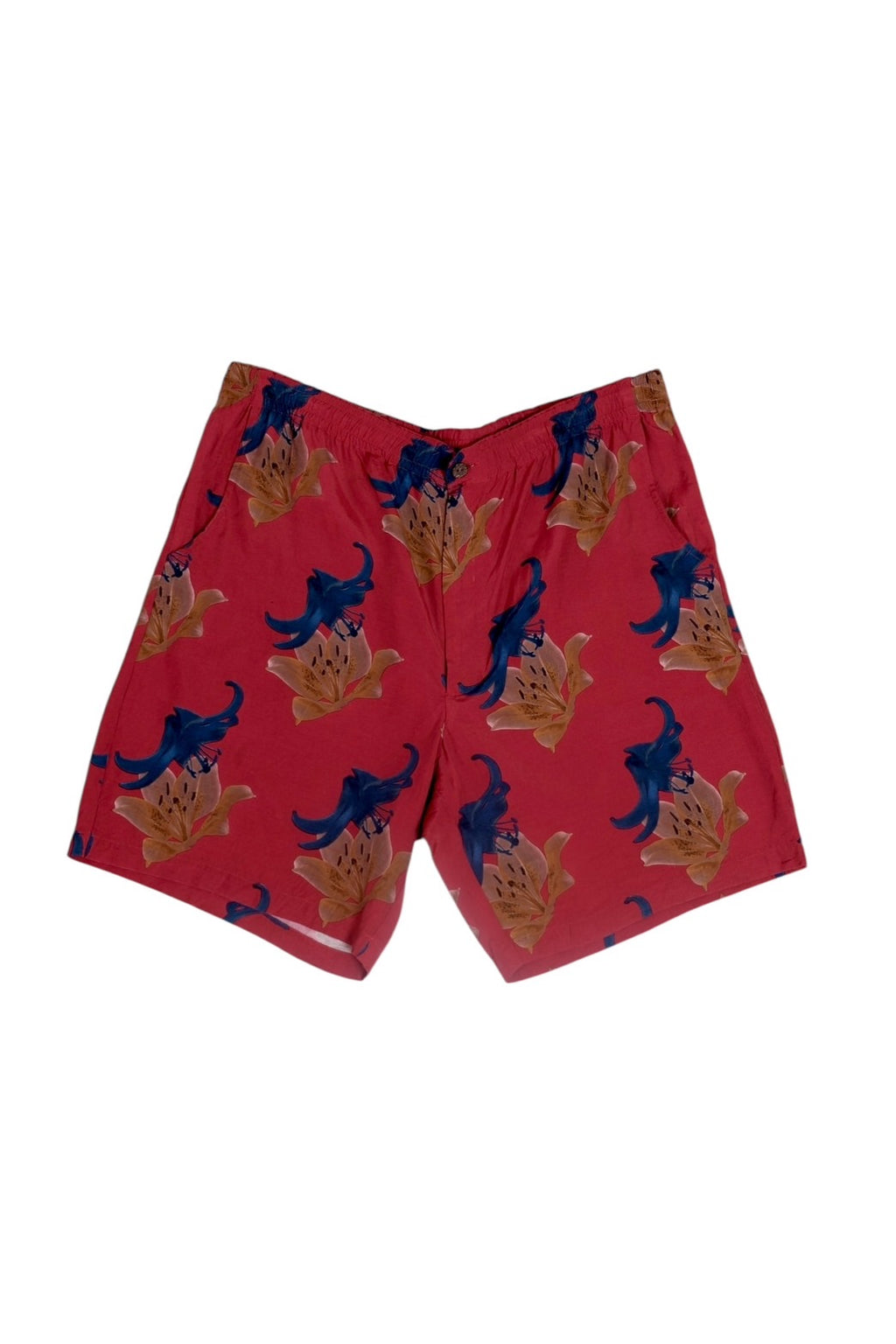 WACKO MARIA “The Guilty Parties” Floral Print Rayon Shorts