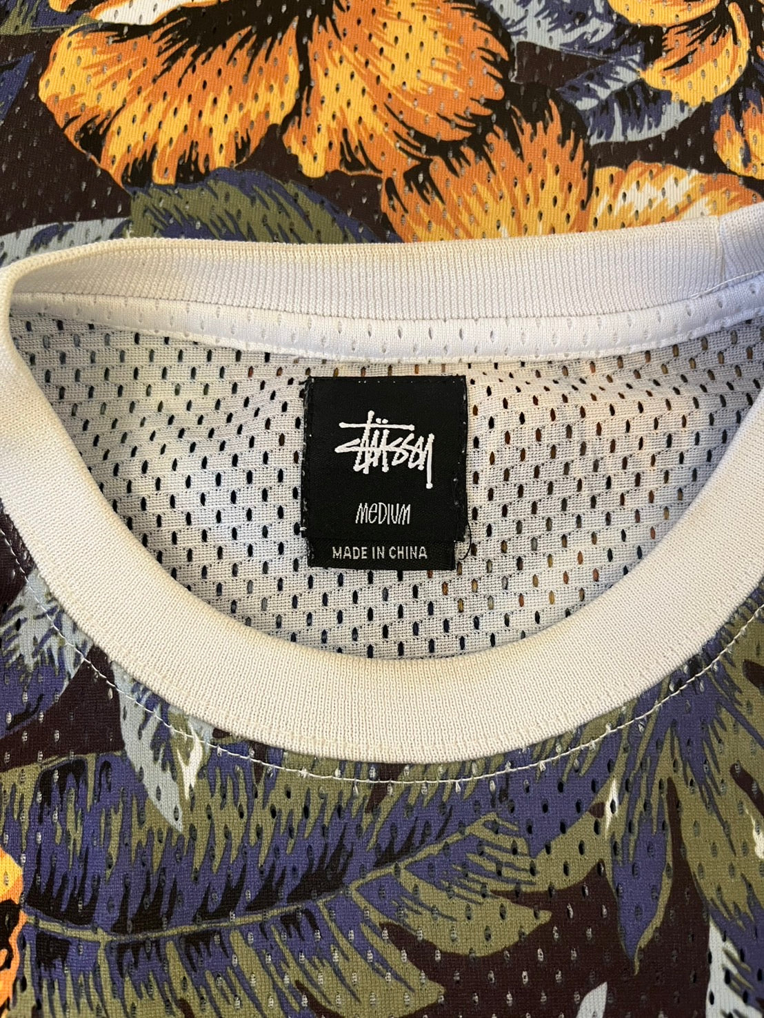 Stüssy Floral Mesh T-Shirt