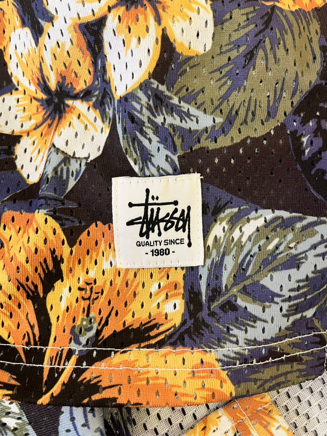 Stüssy Floral Mesh T-Shirt